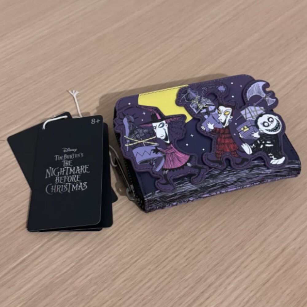 Loungefly Nightmare Before Christmas Lock, Shock & Barrel Bathtub Glow Wallet